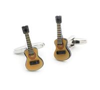 Vintage Copper Electric Guitar Cufflinks, Stylish Men's Music Gift, Accessory for Music Lovers