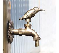 Vintage Copper Garden Faucet Decorative Animal Water Tap for Outdoor Use Antique Washing Machine Connector Ideal for Balcony Patio & Garden.