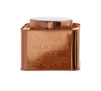 Premier Housewares Cake Canister Stainless Steel Storage Containers For Kitchen Store Flour/Other Ingredients Copper Finish Canisters/Containers With Lid 19 x 15 x 19