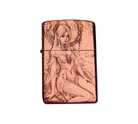 Vintage Copper Relief Kerosene Lighter - Windproof, Refillable with Grinding Wheel Ignition, Ideal for Collection and Decoration, Fuel Not Included