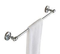 Vintage Copper Towel Rod, American Style Bath Towel Rail Bar, Wall Mount Single Towel Holder, Bathroom Kitchen Accessories, Polished Silver Finish(Size: 40cm, 50cm, 60cm, 70cm, 80cm) (Size : 40cm)