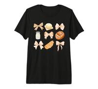 Vintage Coquette Bow Sourdough Bread Baking Girl Women Premium T-Shirt