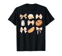 Vintage Coquette Bow Sourdough Bread Baking Girl Women T-Shirt