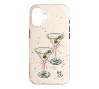 Vintage Coquette Pink Bow Mosaic Dirty Martini Olive Blush Case for iPhone 16