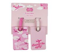Vintage Cosmetic Company Luggage Tag Duo Set of Two Travel Tags