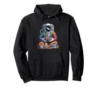 Vintage cosmic mineral collector finding luminous geodes Pullover Hoodie