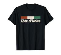 Vintage Côte D'Ivoire Flag Ivory Coast Ivorian T-Shirt