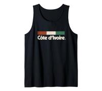 Vintage Côte D'Ivoire Flag Ivory Coast Ivorian Tank Top