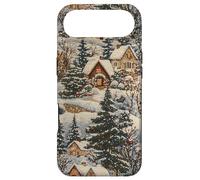 Vintage Cottage Art Winter Wonderland Cozy Snow Scene Case for iPhone Air