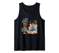 Vintage Cottage core Introvert African American Book Lover Tank Top
