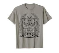 Vintage Cottagecore Aesthetic Moth with Flowers and Mushroom T-Shirt
