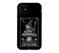 Vintage Cottagecore The Wizard Frog Tarot Card Dark Academia Case for iPhone 11