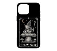Vintage Cottagecore The Wizard Frog Tarot Card Dark Academia Case for iPhone 16 Pro Max