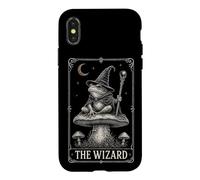 Vintage Cottagecore The Wizard Frog Tarot Card Dark Academia Case for iPhone X/XS