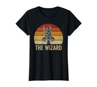 Vintage Cottagecore Wizard Frog Tarot Card Dark Academia Value Graphic T-Shirt, Women, Black, M