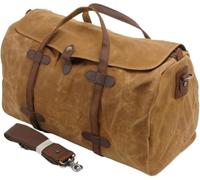 Vintage Cotton Canvas Leather Travel Duffle Bags Large Capacity Weekend Bag Overnight Bag Men Hand Luggage Big(4)