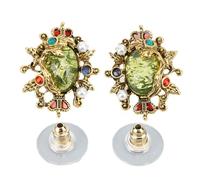 Vintage Court Style Luster Retro Earrings for Weddings Graduations Parties Daily Wear