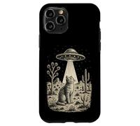 Vintage Cowboy Alien Cat UFO Western Desert Retro 90s Case for iPhone 11 Pro