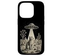 Vintage Cowboy Alien Cat UFO Western Desert Retro 90s Case for iPhone 14 Pro