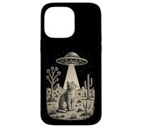 Vintage Cowboy Alien Cat UFO Western Desert Retro 90s Case for iPhone 14 Pro Max