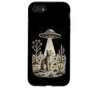Vintage Cowboy Alien Cat UFO Western Desert Retro 90s Case for iPhone SE (2020) / 7/8