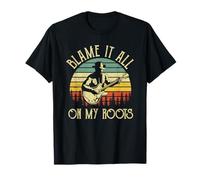 Vintage Cowboy Hat Guitar Blame It All On My Roots T-Shirt