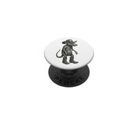 Vintage Cowboy Rat Mouse Texas Wild West Design PopSockets Adhesive PopGrip