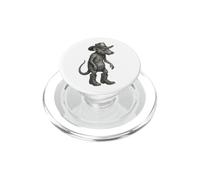 Vintage Cowboy Rat Mouse Texas Wild West Design PopSockets PopGrip for MagSafe