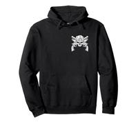 Vintage Cowboy Skull & Pistols Western Country Design Pullover Hoodie