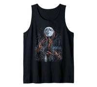 Vintage Crawfish Howling Moon Men Women Three Crawfish Moon Tank Top