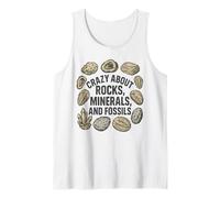 Vintage Crazy About Rocks, Minerals, Fossils, Geology Love Tank Top