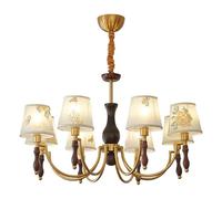 Vintage Creative Bedroom Hanging Lamp Medieval Style Fabric Bedroom Pendant Light Vintage Aesthetic Dining Room Chandelier