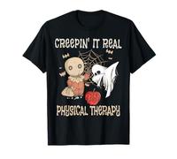 Vintage Creepin' It Real Physical Therapy Funny Halloween T-Shirt