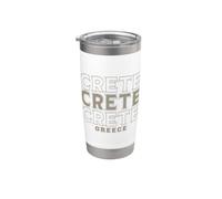 Vintage Crete Greece Stainless Steel Insulated Tumbler