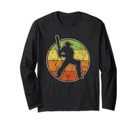 Vintage Cricket Player Batter Batsman - I Love Cricket Long Sleeve T-Shirt