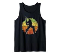 Vintage Cricket Player Batter Batsman - I Love Cricket Tank Top