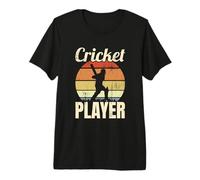 Vintage Cricket Player Cricketer Gentleman's Game Premium T-Shirt