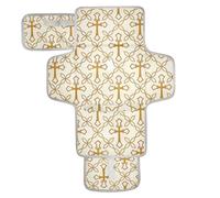 Vintage Cross Flower Gold Reusable Changing pad for Baby with Tissue Pocket Changing pad for Changing Table Lightweight & Foldable Changing Station cambiador de pa?ales para Bebes