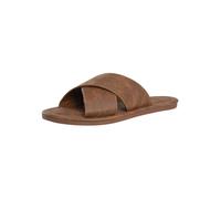 Vintage Cross Straps Sliders Light Brown 12/13 UK