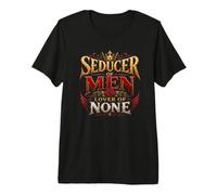 Vintage Crown Quote, Bold Gothic Typography Design Premium T-Shirt