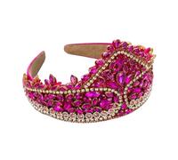 Vintage Crown Style Wide Edge Headband, Heavy Craft Hair Accessories