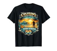 Vintage Cruising Into Our 50th Anniversary 50 Years Together T-Shirt