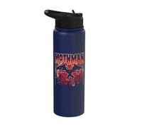 Vintage Cryptid Red Mothman Folklore Stainless Steel Insulated Water Bottle