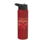 Vintage Cryptid Red Mothman Folklore Stainless Steel Insulated Water Bottle