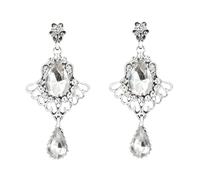 Vintage Crystal Earrings for Women Crystal Drop Earrings Rhinestone Statement Earrings Bridal Crystal Dangle Earrings Prom Wedding Jewelry Gift, One Size, Alloy Steel, No Gemstone