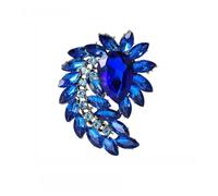Vintage Crystal Feather Brooch Multi-Color Rhinestone Leaf Lapel Pin Antique Gold Tone Statement Jewelry Gift For Women