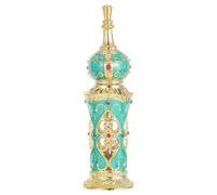 Vintage Crystal Perfume Bottle Glass: 12ml Essential Oil Bottle Middle Eastern Style Retro Container Flower Vine for Wedding Birthday Party Decor Gifts Picture 2