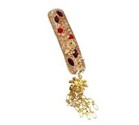 Vintage Crystal Tassels Bells Hair Clip Featuring Sparkling Rhinestones for Fashionable Women and Festival Occasions