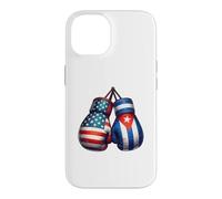 Vintage Cuba Boxing Gloves American USA Cuban Flag Boxer Case for iPhone 14