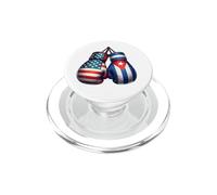 Vintage Cuba Boxing Gloves American USA Cuban Flag Boxer PopSockets PopGrip for MagSafe